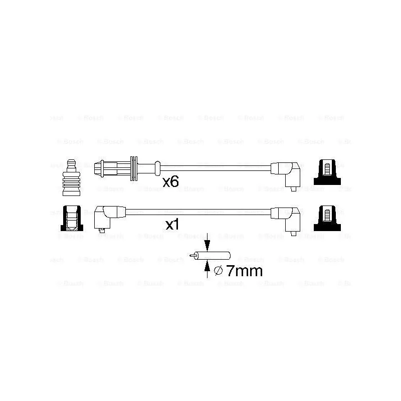 Kit de câbles d'allumage BOSCH 0 986 357 120