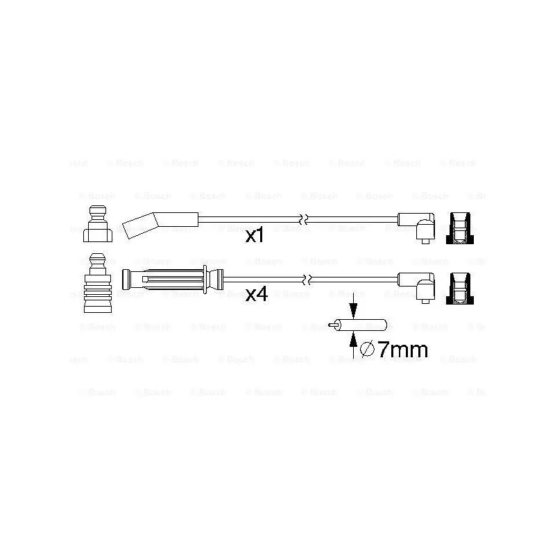 Kit de câbles d'allumage BOSCH 0 986 357 212
