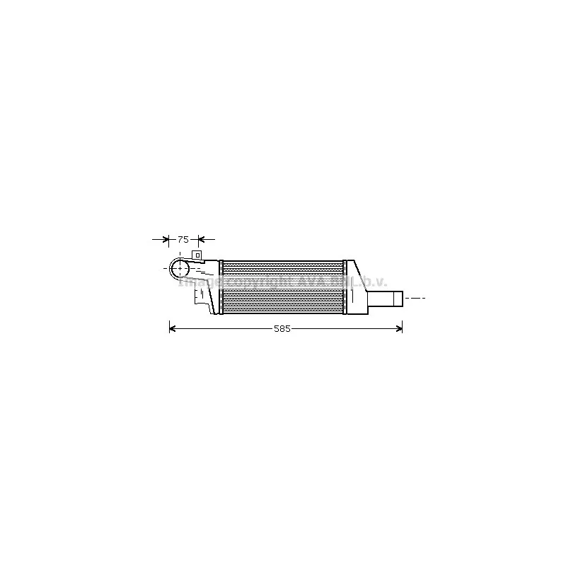 Intercooler, échangeur AVA QUALITY COOLING OLA4322