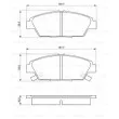 Jeu de 4 plaquettes de frein avant BOSCH 0 986 424 289 - Visuel 1