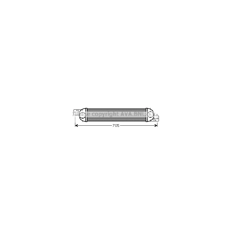 Intercooler, échangeur AVA QUALITY COOLING OLA4392
