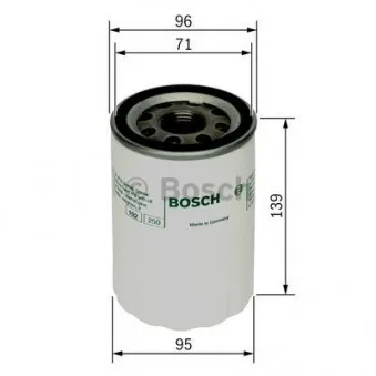 Filtre à huile BOSCH 0 986 452 046