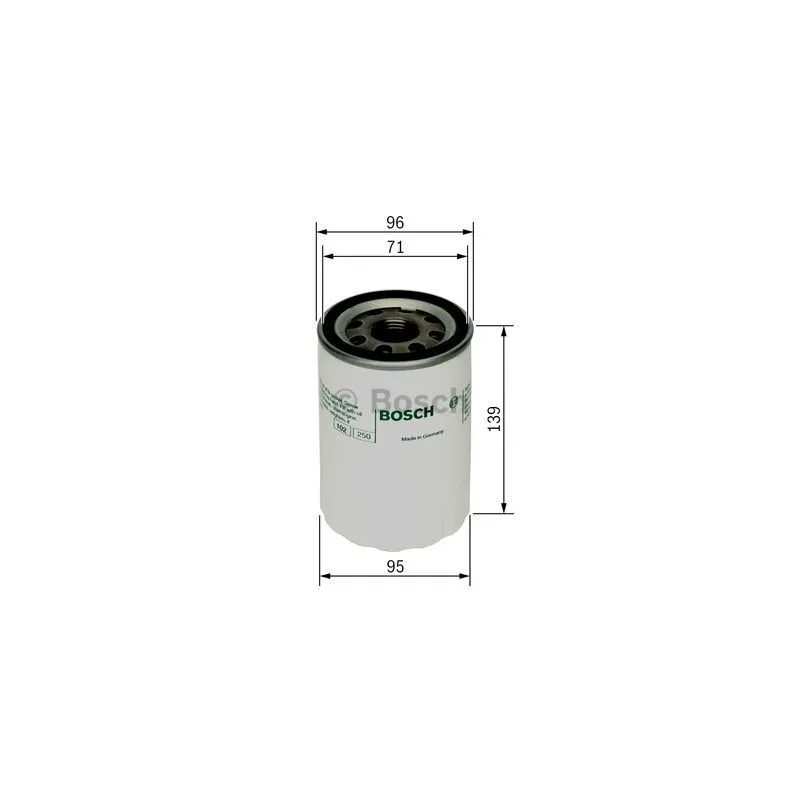 Filtre à huile BOSCH 0 986 452 046