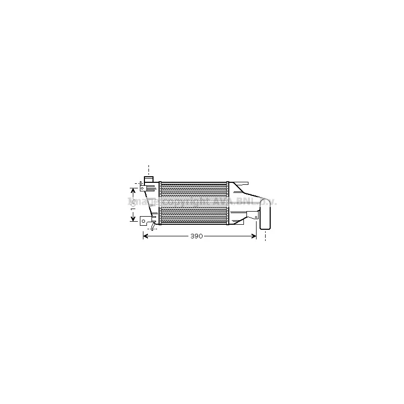 Intercooler, échangeur AVA QUALITY COOLING OLA4417