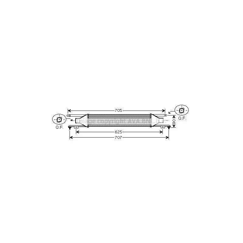 Intercooler, échangeur AVA QUALITY COOLING OLA4420