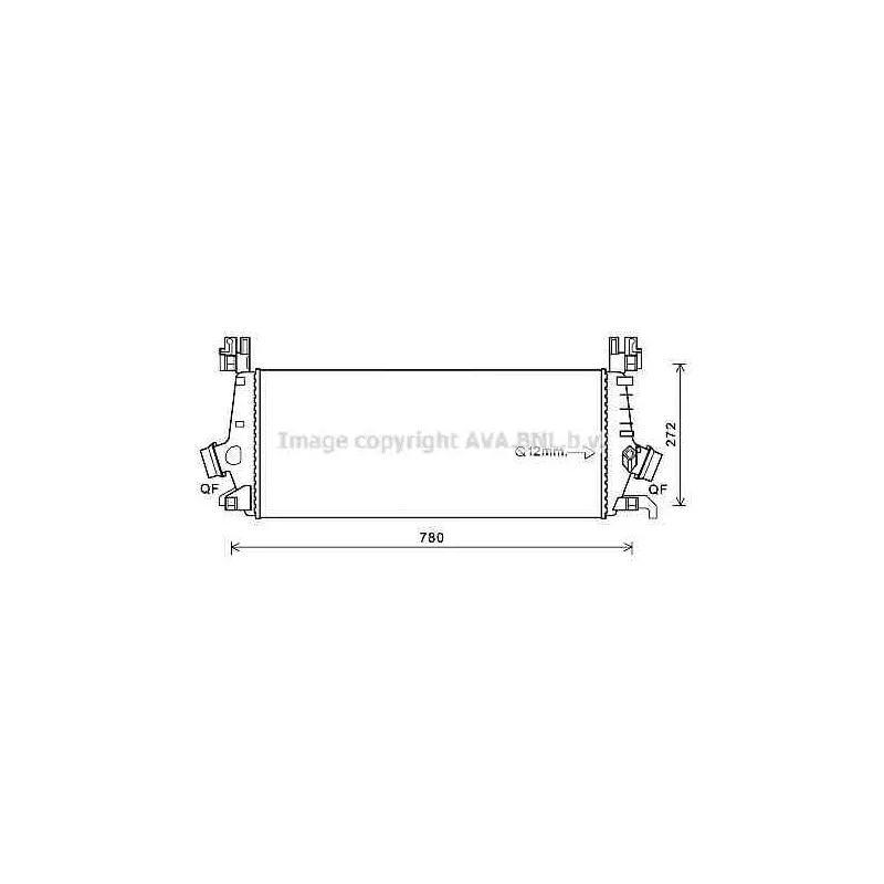 Intercooler, échangeur AVA QUALITY COOLING OLA4648