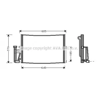 Condenseur, climatisation AVA QUALITY COOLING OLA5241