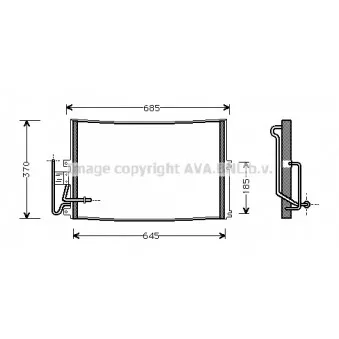 Condenseur, climatisation AVA QUALITY COOLING OLA5274