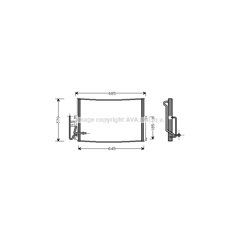 Condenseur, climatisation AVA QUALITY COOLING OLA5274