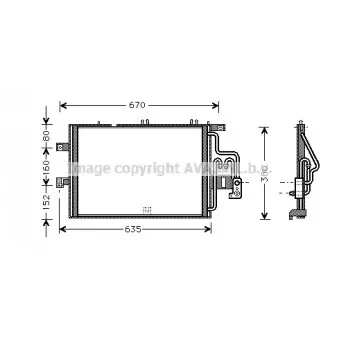 Condenseur, climatisation AVA QUALITY COOLING OLA5309