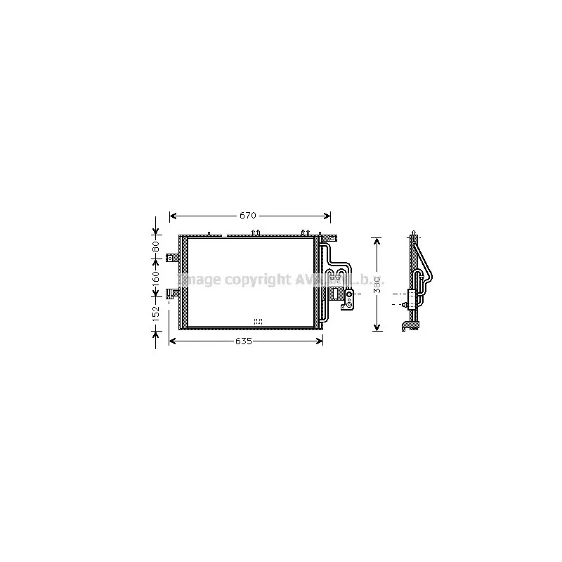 Condenseur, climatisation AVA QUALITY COOLING OLA5309