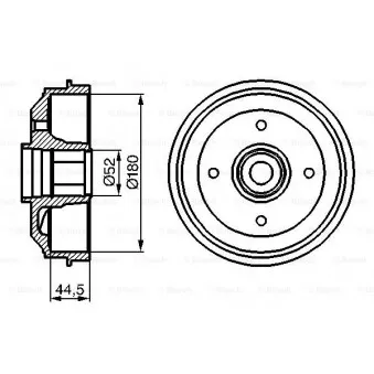 Tambour de frein BOSCH 0 986 477 113