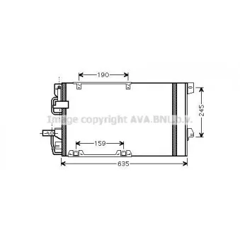 Condenseur, climatisation AVA QUALITY COOLING OLA5326D