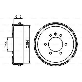 Tambour de frein BOSCH 0 986 477 145