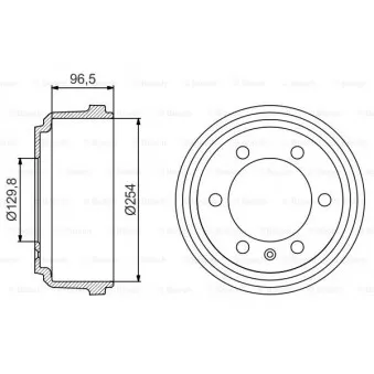 Tambour de frein BOSCH 0 986 477 218