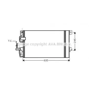 Condenseur, climatisation AVA QUALITY COOLING OLA5390D