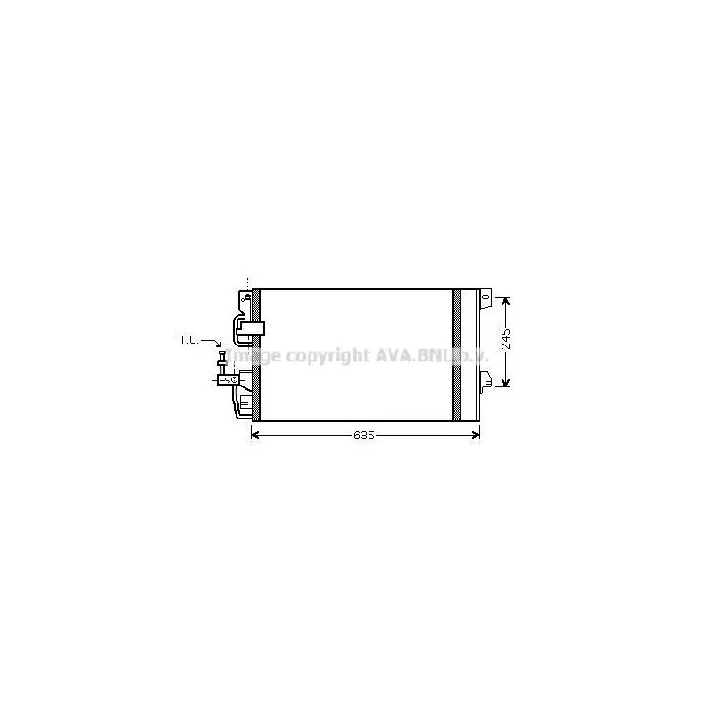 Condenseur, climatisation AVA QUALITY COOLING OLA5390D