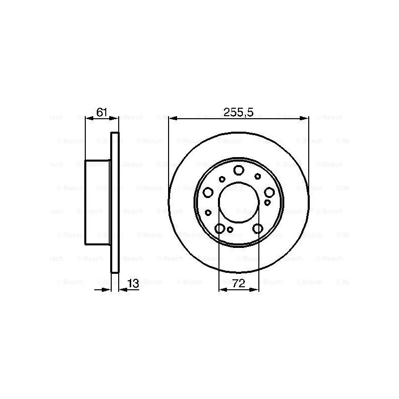 Jeu de 2 disques de frein avant BOSCH 0 986 478 067