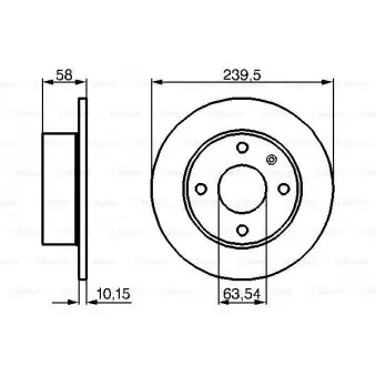 Jeu de 2 disques de frein avant BOSCH 0 986 478 072