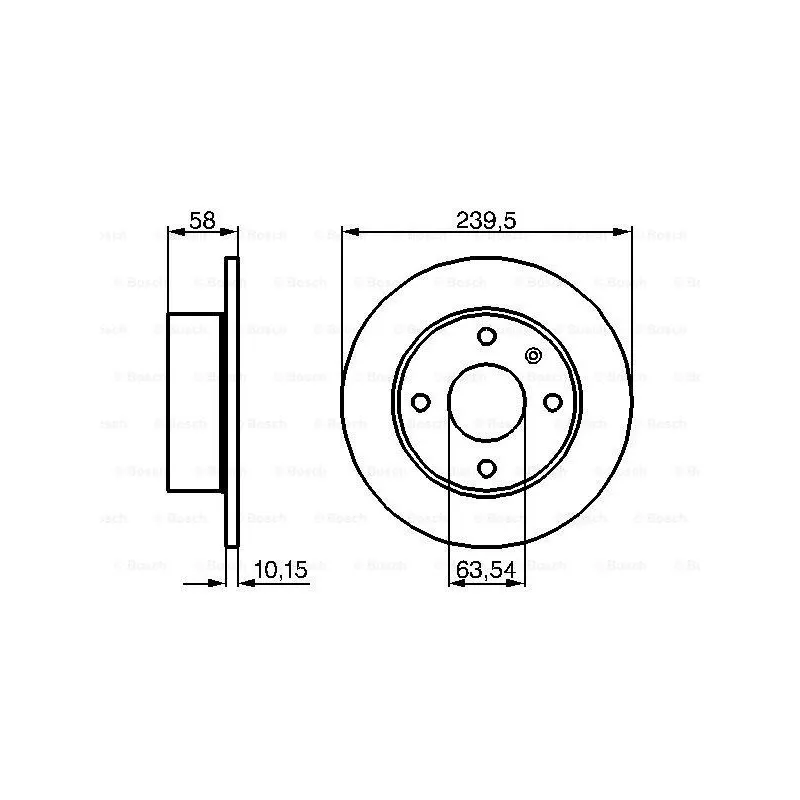 Jeu de 2 disques de frein avant BOSCH 0 986 478 072