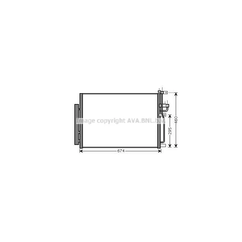 Condenseur, climatisation AVA QUALITY COOLING OLA5436D