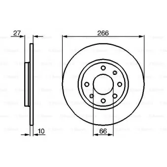 Jeu de 2 disques de frein avant BOSCH 0 986 478 090