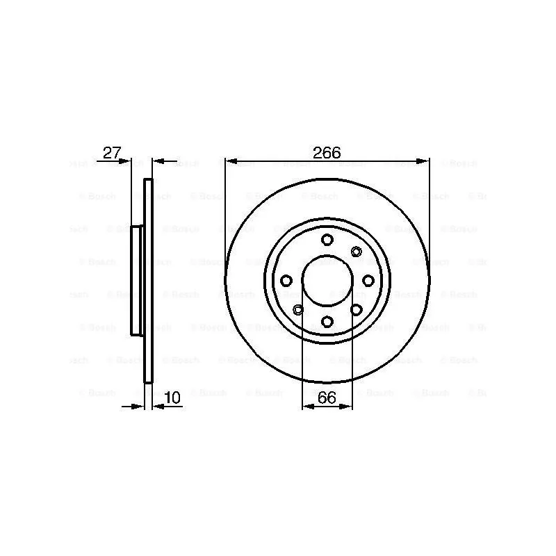 Jeu de 2 disques de frein avant BOSCH 0 986 478 090