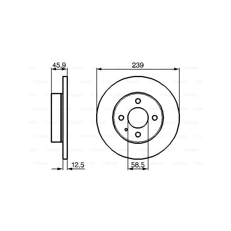 Jeu de 2 disques de frein avant BOSCH 0 986 478 212