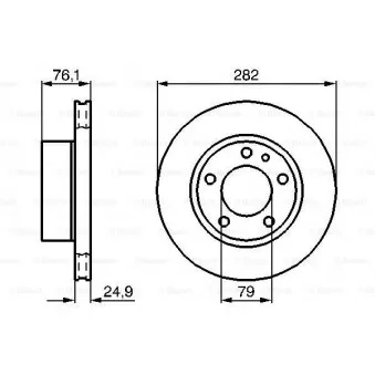 Jeu de 2 disques de frein avant BOSCH 0 986 478 217