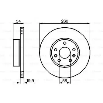 Jeu de 2 disques de frein avant BOSCH 0 986 478 218