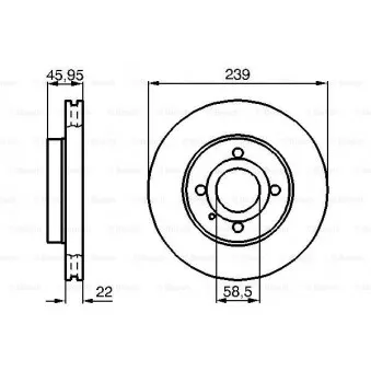 Jeu de 2 disques de frein avant BOSCH 0 986 478 228