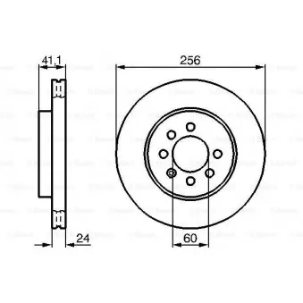 Jeu de 2 disques de frein avant BOSCH 0 986 478 286