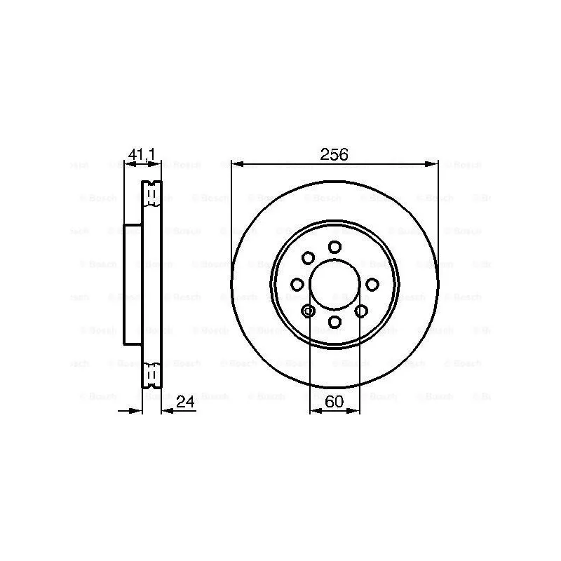 Jeu de 2 disques de frein avant BOSCH 0 986 478 286