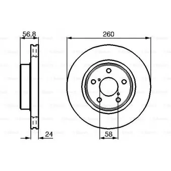 Jeu de 2 disques de frein avant BOSCH 0 986 478 293