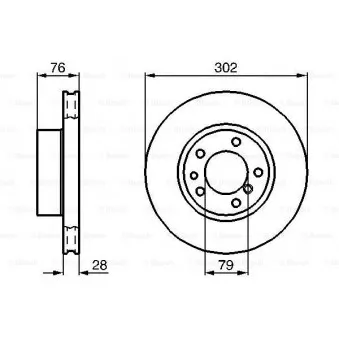 Jeu de 2 disques de frein avant BOSCH 0 986 478 317