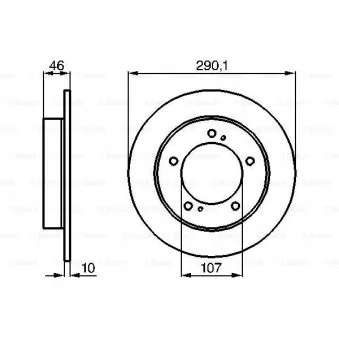 Jeu de 2 disques de frein avant BOSCH 0 986 478 377