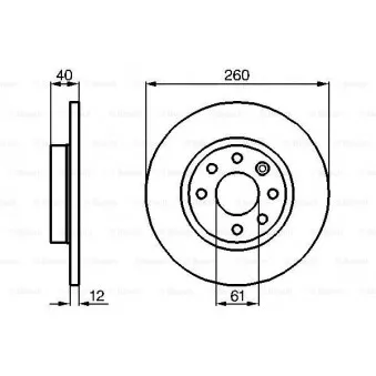 Jeu de 2 disques de frein avant BOSCH 0 986 478 386