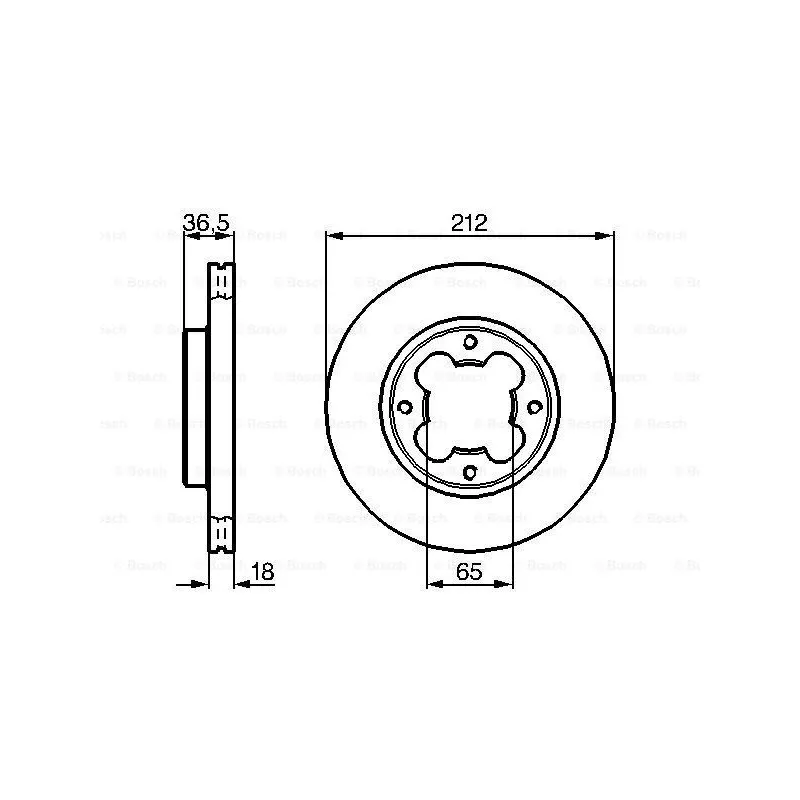 Jeu de 2 disques de frein avant BOSCH 0 986 478 392