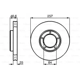 Jeu de 2 disques de frein avant BOSCH 0 986 478 397