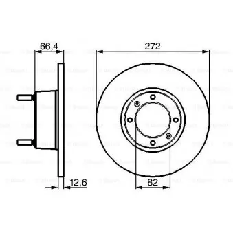 Jeu de 2 disques de frein avant BOSCH 0 986 478 402