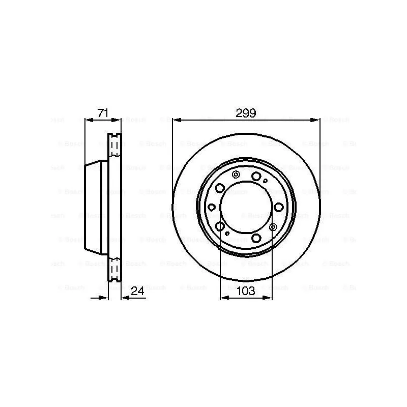 Jeu de 2 disques de frein arrière BOSCH 0 986 478 417