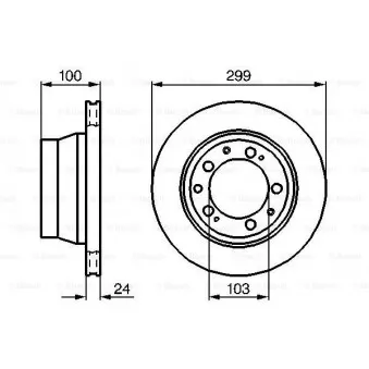 Jeu de 2 disques de frein arrière BOSCH 0 986 478 419