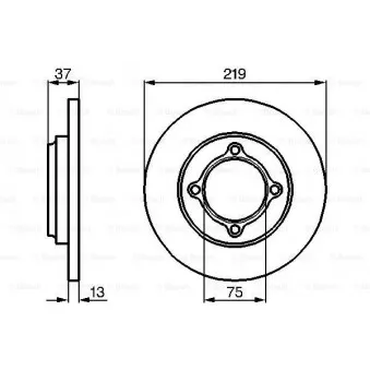 Jeu de 2 disques de frein avant BOSCH 0 986 478 429