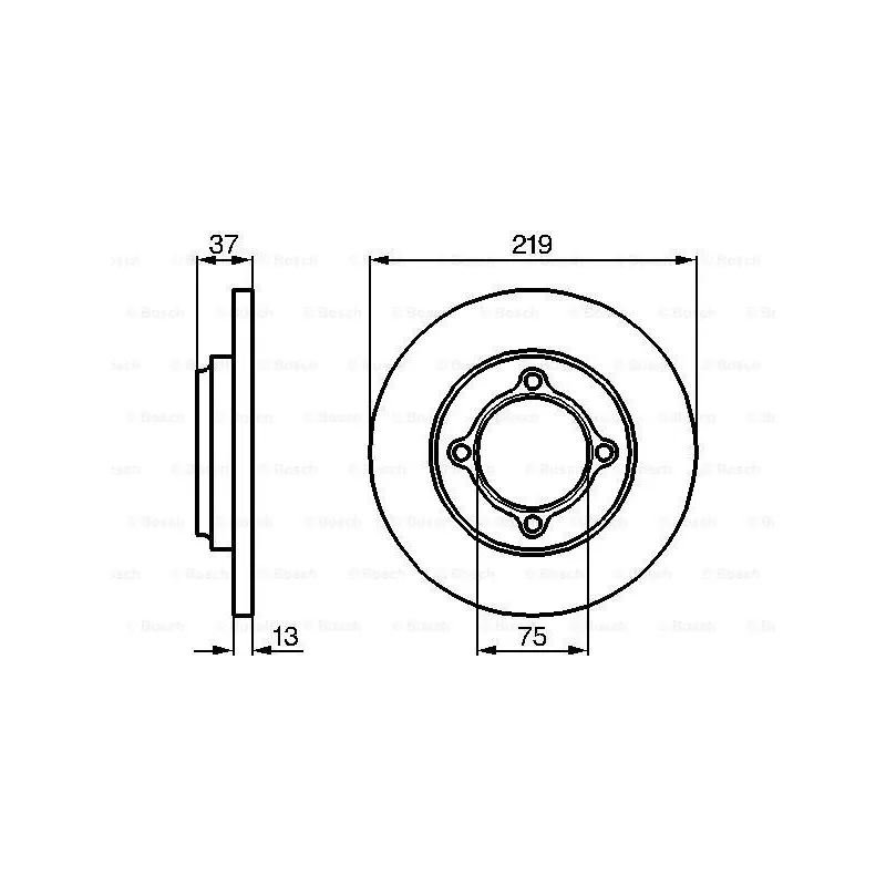 Jeu de 2 disques de frein avant BOSCH 0 986 478 429