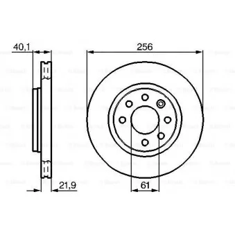 Jeu de 2 disques de frein avant BOSCH 0 986 478 431