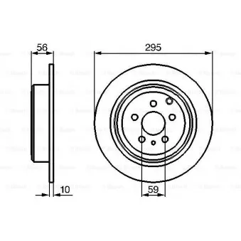Jeu de 2 disques de frein arrière BOSCH 0 986 478 435
