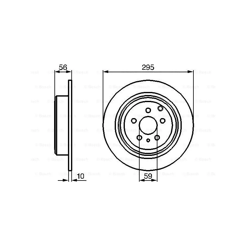 Jeu de 2 disques de frein arrière BOSCH 0 986 478 435