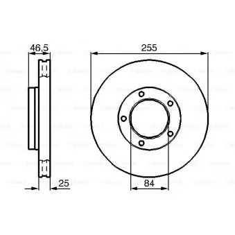 Jeu de 2 disques de frein avant BOSCH 0 986 478 452