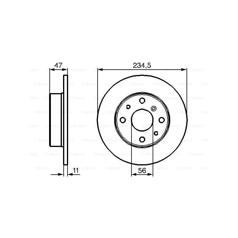 Jeu de 2 disques de frein avant BOSCH 0 986 478 500