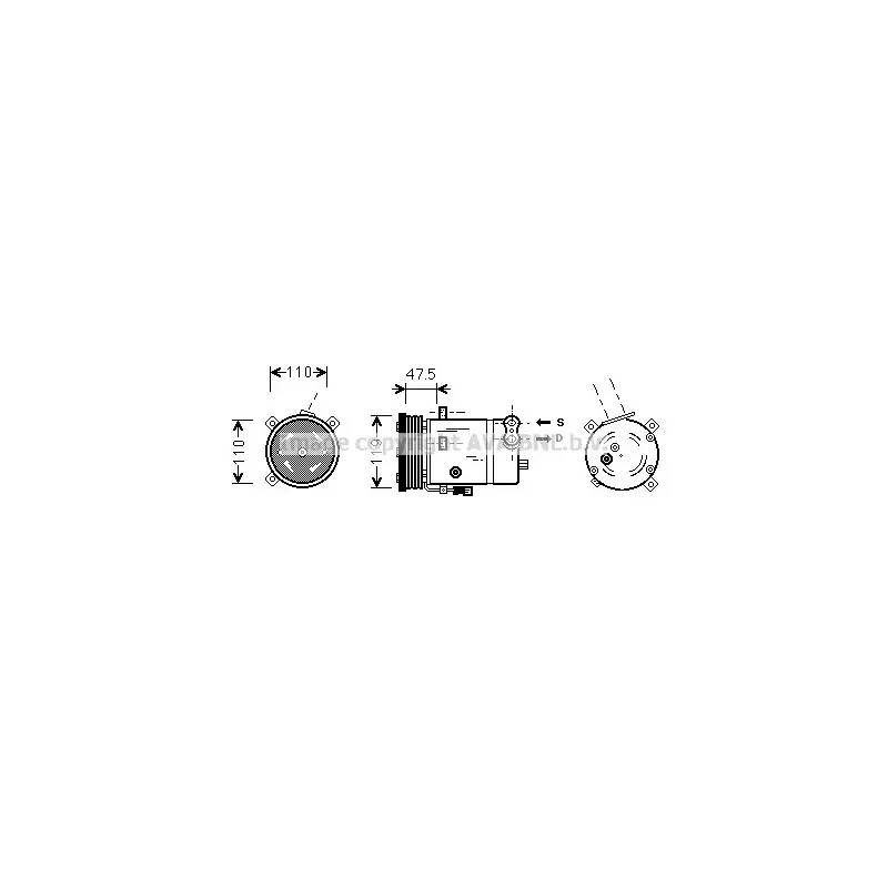 Compresseur, climatisation AVA QUALITY COOLING OLAK277